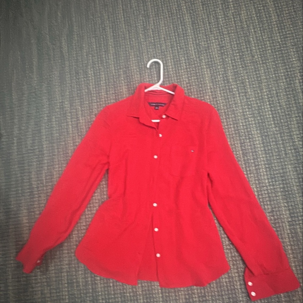 Tommy Hilfiger Vibrant Red Shirt